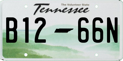 TN license plate B1266N