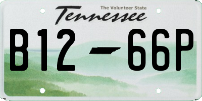TN license plate B1266P