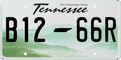 TN license plate B1266R