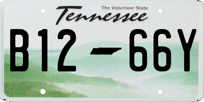 TN license plate B1266Y