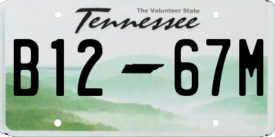 TN license plate B1267M