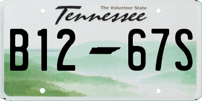 TN license plate B1267S