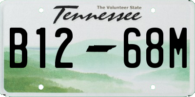 TN license plate B1268M