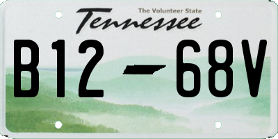 TN license plate B1268V
