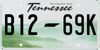 TN license plate B1269K