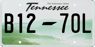 TN license plate B1270L