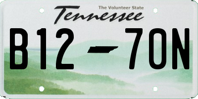 TN license plate B1270N