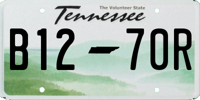 TN license plate B1270R
