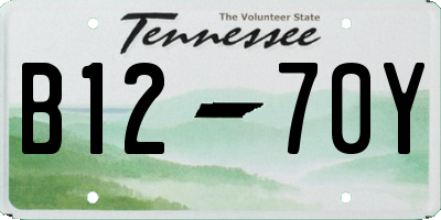 TN license plate B1270Y