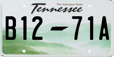 TN license plate B1271A
