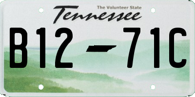 TN license plate B1271C