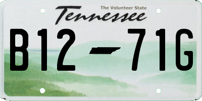 TN license plate B1271G