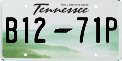 TN license plate B1271P