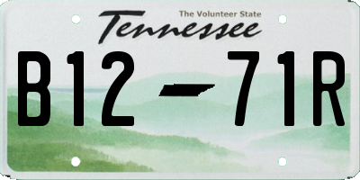 TN license plate B1271R