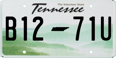 TN license plate B1271U