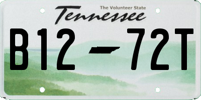 TN license plate B1272T