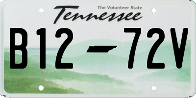 TN license plate B1272V