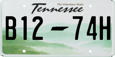 TN license plate B1274H
