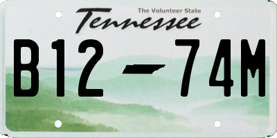 TN license plate B1274M