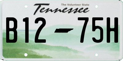 TN license plate B1275H