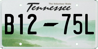 TN license plate B1275L