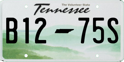 TN license plate B1275S