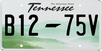 TN license plate B1275V