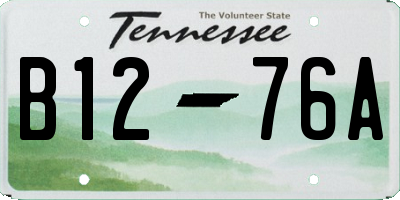 TN license plate B1276A