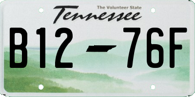 TN license plate B1276F