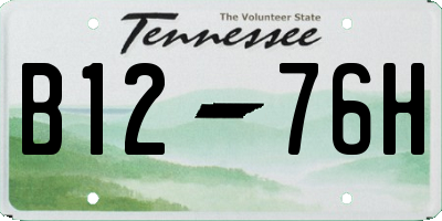 TN license plate B1276H