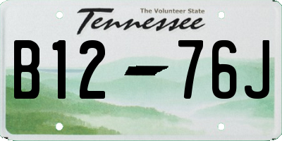 TN license plate B1276J