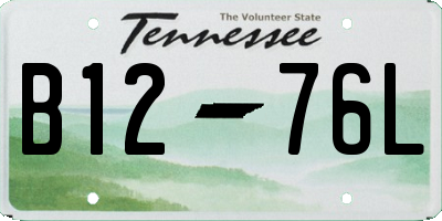 TN license plate B1276L