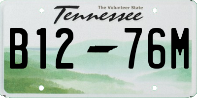 TN license plate B1276M
