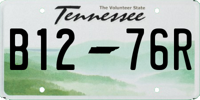 TN license plate B1276R