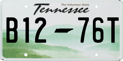 TN license plate B1276T