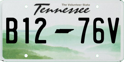 TN license plate B1276V
