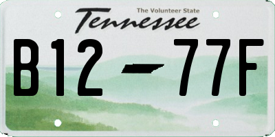 TN license plate B1277F