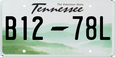 TN license plate B1278L