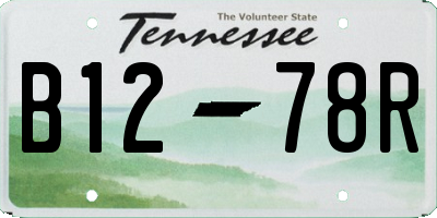 TN license plate B1278R