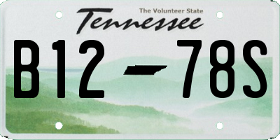 TN license plate B1278S