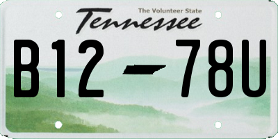 TN license plate B1278U