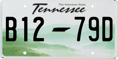 TN license plate B1279D