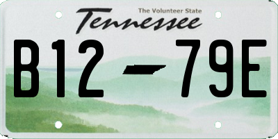 TN license plate B1279E