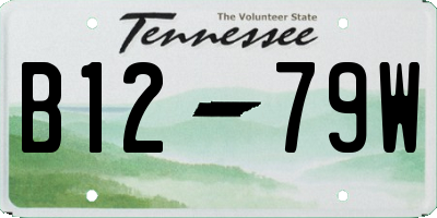 TN license plate B1279W
