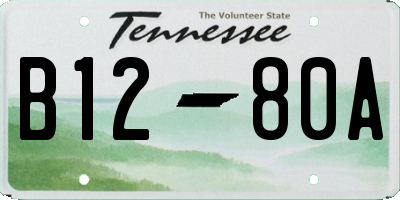 TN license plate B1280A