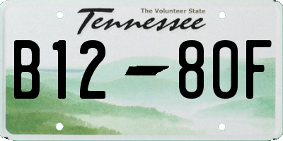 TN license plate B1280F