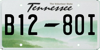 TN license plate B1280I