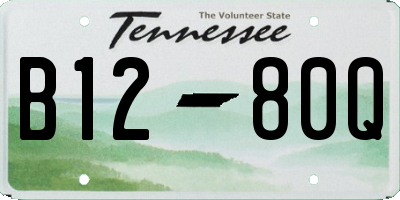TN license plate B1280Q