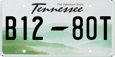 TN license plate B1280T
