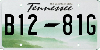 TN license plate B1281G
